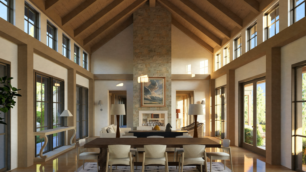 Coeur d'Alene lake house interior